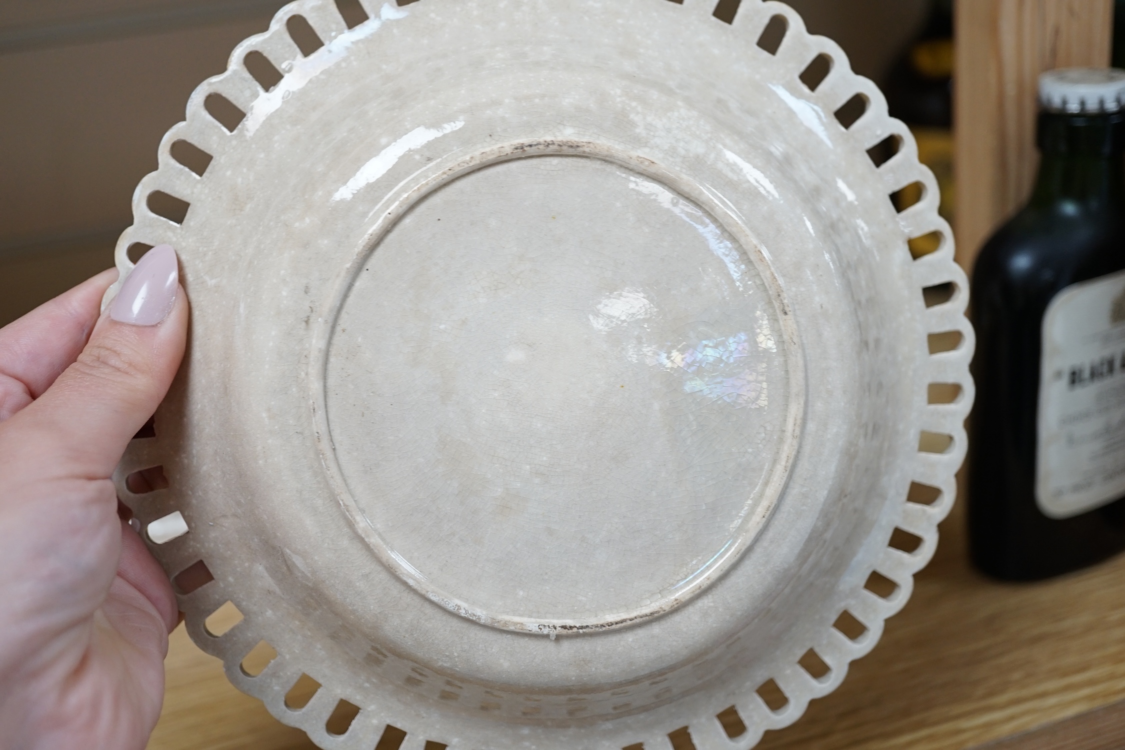 A collection of Victorian white glazed earthenware. Condition - varies, poor to fair